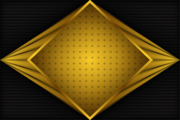 Black Gold Geometric Background Square