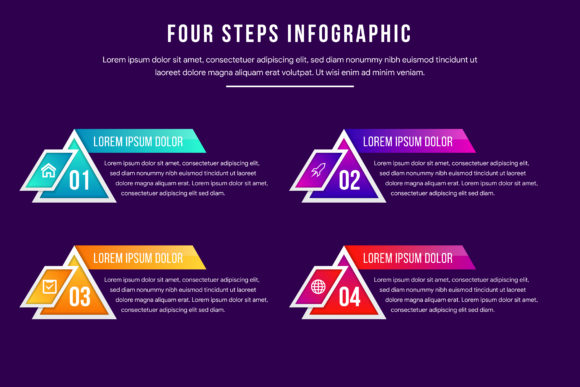 Diagonal Triangle Infographic Gradient for Modern Data