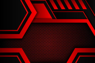 Geometric Red Background Black: The Intersection of Industrial Strength and Digital Elegance