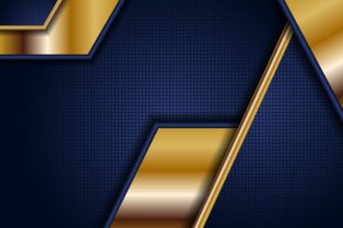 Gold Blue Gradient Geometric Background