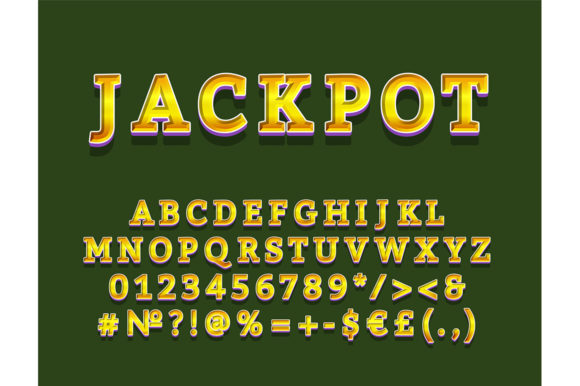 Jackpot Header Vintage Alphabet Set