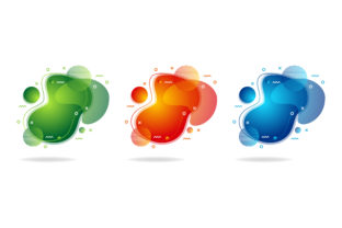 Liquid Gradient Red Green Blue Element