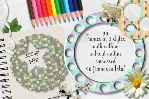New Autumn Round Frames CU Clipart Set