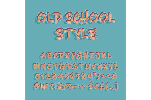 Nostalgic Style Header Alphabet Set: Bringing Retro Vibes to Modern Projects