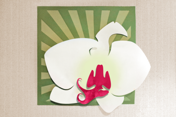 Orchid Art: A Versatile Digital Design for Crafting