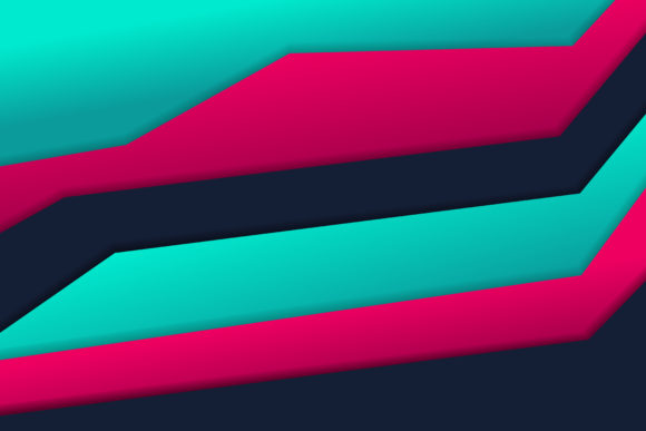 Paper Cut Pink Blue Background Design