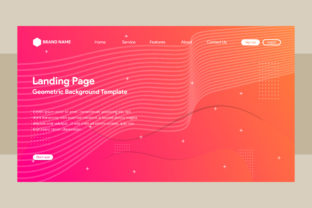 Pink Orange Gradient Landing Page Design