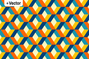 Retro Colors Overlapped Diamond Shapes: A Versatile Design Solution for Modern Creators