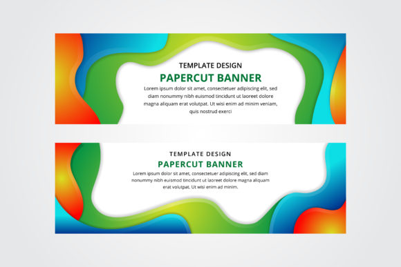 Transforming Visual Communication with Liquid Banner Horizontal Green Blue Designs
