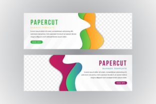 Transforming Visual Identity with Paper Cut Gradient Abstract Green