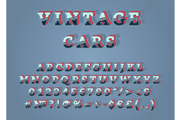 Vintage Cars Header Vintage Alphabet Set: A Deep Dive for Designers